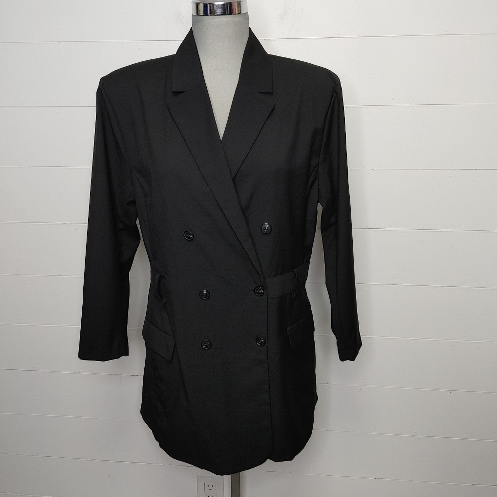 H&M double breasted romper size M